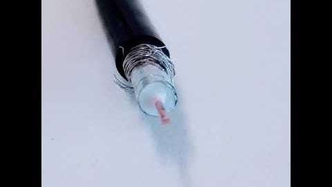 Coaxial cable aluminium braid