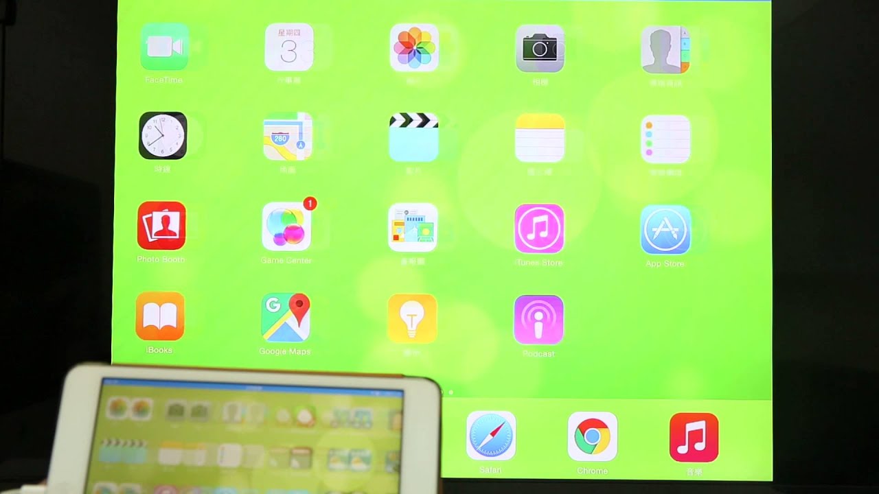 Allcast + iPad mini 2 AirPlay鏡像 YouTube