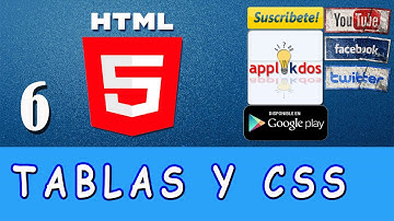 Curso de HTML5 - 06 - Insertar Tablas y usar Css