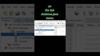 To see the main method code with BetBeans we need to use the Navigator from the left side down.