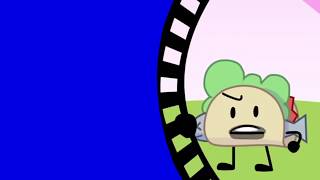 BFB 21 Taco Interupting Yellow Face's Ad Blue Screen