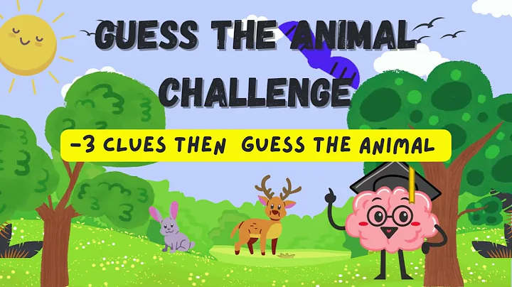 Guess The Animal | Challenge Animals for Children | Learning for Kids