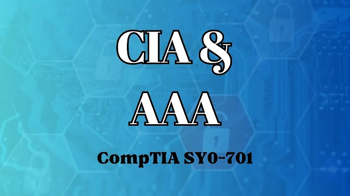 CIA & AAA | CompTIA Security+ SY0-7 1.2
