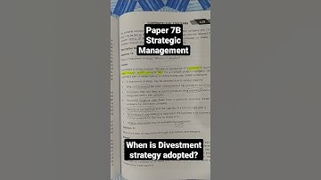 7B.4.2.3 | When is divestment strategy adopted? | paper 7B | #ca #sm #memorytechnique #caintergroup2