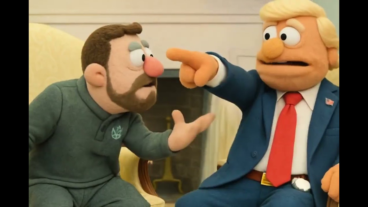 When Humor Meets Politics: Trump and Zelensky as Muppets!