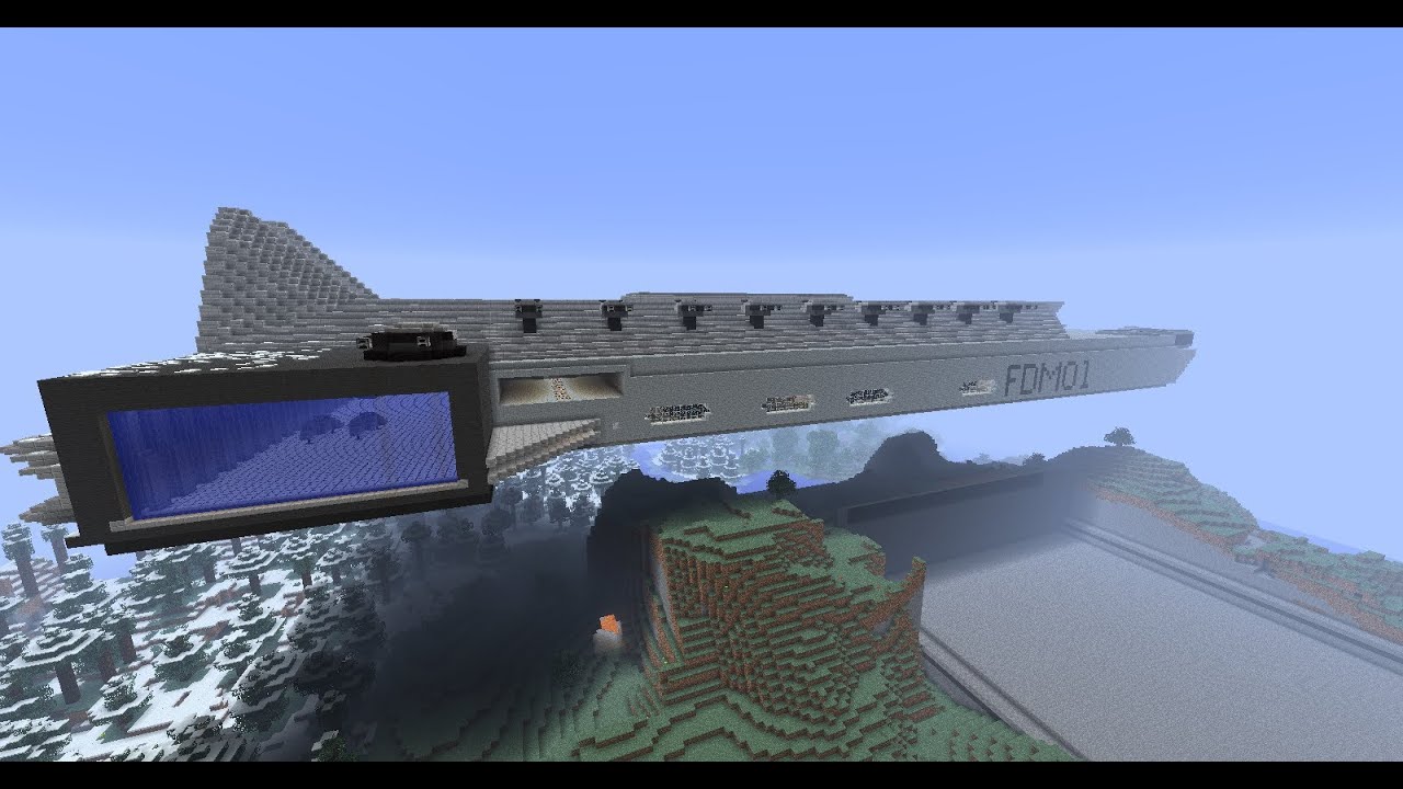 Minecraft présentation d'un vaisseau - YouTube