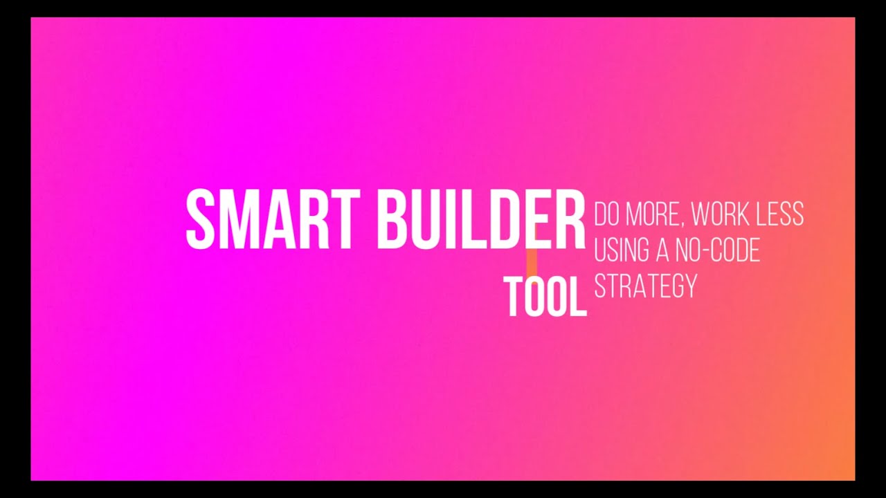 Do more, work less using a no-code strategy - YouTube