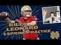 Notre Dame Spring Practice & Riley Leonard Takeaways