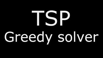 TSP: greedy algorithm visualization