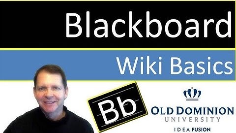 Blackboard Wiki Introduction
