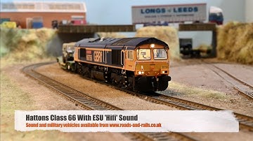 Hattons Class 66 On An M.O.D Train Fitted With ESU Sound