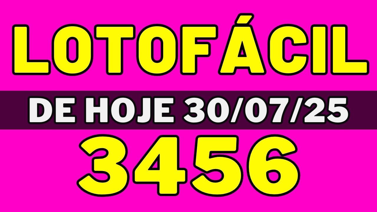 Lotofácil 3556 – Resultado da lotofácil de hoje 3556 (30-07-25) - YouTube