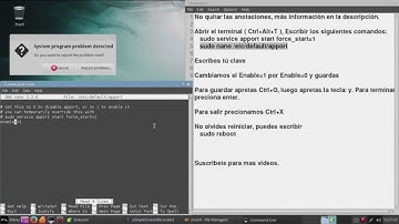 Solucionar error System program problem detected GNU/Linux