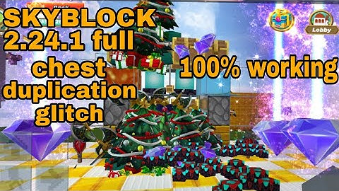 Blockman go 2.24.1sky block full chest duplication glitch 100% working