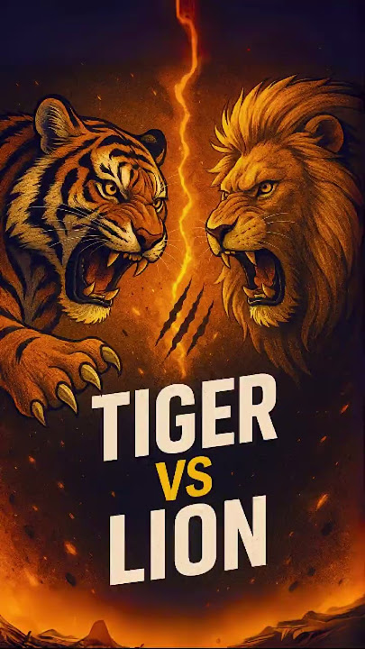 Tiger vs Lion Who’s the REAL King of the Jungle 🐯🦁  #animalkingdom #lion #tiger #jungle