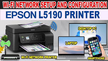 How to Connect and Setup Epson L5190 Printer to Wi-Fi Network Router | Wireless Printer.