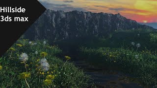 Making of HillSide - 3ds max - Vray tutorial part - 1