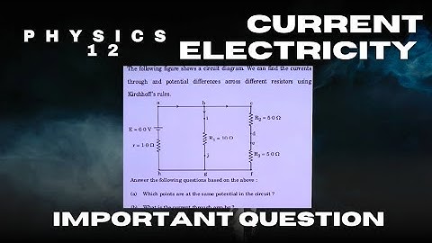 The following figure shows a circuit diagram. We can find the currents through and potential differ