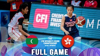 Maldives v Hong Kong | Full Basketball Game | FIBA U16 Women's Asian Championship 2023