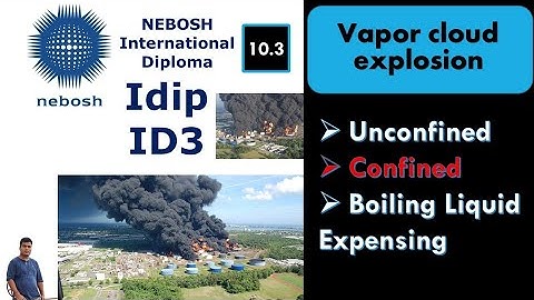 Vapour cloud explosion|| confined || Unconfined || Boiling liquid expension