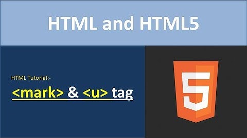 mark Tag in HTML| u Tag in HTML| Highlight textin HTML|Underline Text HTML|HTML Tutorial in Hindi#25