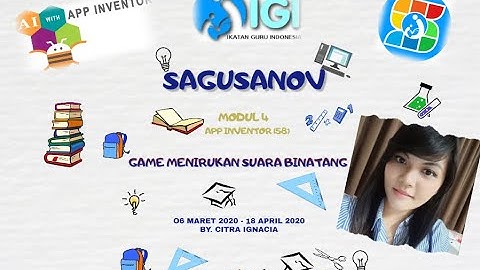 Guru Serba bisa (3), SAGUSANOV MIT APP INVENTOR GAME MENIRUKAN SUARA BINATANG
