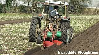 James George with Massey Ferguson 365 & Kverneland at 5 Nations Ploughing Challenge 24th March 2023