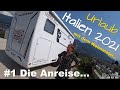 Italien-Urlaub 💖😀August 2021 Wohnmobil Doku#1 Die Anreise..Kein Platz..Campingplätze voll ausgebucht