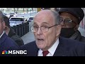 If Giuliani continues to lie and defame, he could find himself in jail: DOJ vet