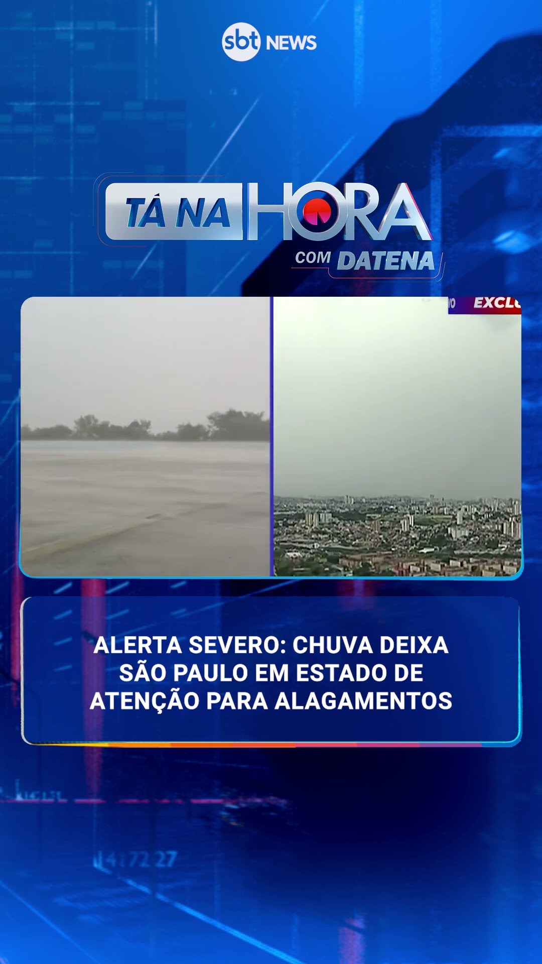 Alerta severo: chuva deixa São Paulo em estado de atenção para alagamentos