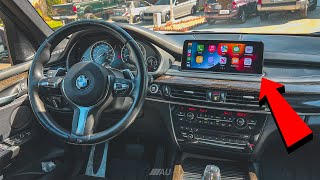 UPGRADING THE iDRIVE DISPLAY ON MY F15 X5 !!! **CARPLAY &' ANDROID**