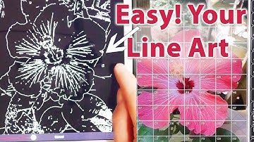 How to Create a Sketch from a Photo Create Your Sketch plus The Grid Drawing Method on iPad