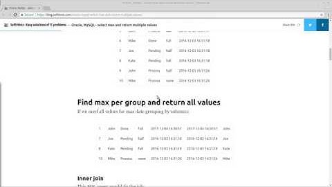 oracle mysql select max and return multiple values
