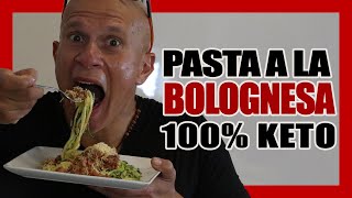 Pasta a la Bolognesa 100% KETO [La Mejor Receta]  Dieta Cetogenica