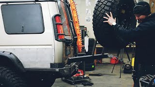 Overland Tire Carrier Build Step 3. Ultimate Land Rover Discovery Build Episode 18