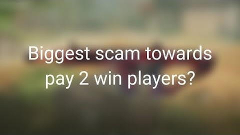 Biggest scam to pay 2 win players in CODM?!