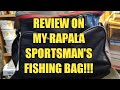 Review On My Rapala Sportsman's Fishing Bag!!!