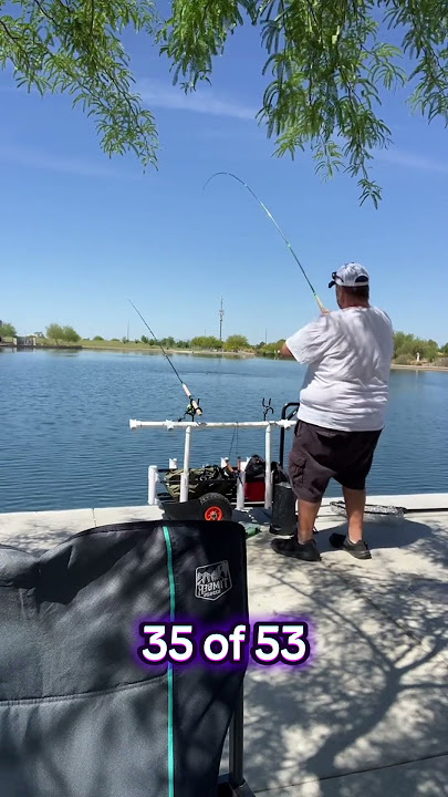 35 of 53, we are in-stopable!!! Lets go team… putting these Crappie Percision Rods to the test