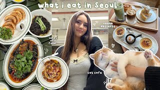what i eat in a week as a vegan in Seoul 🥟 Korean university food, fine dining, vegan cafes!