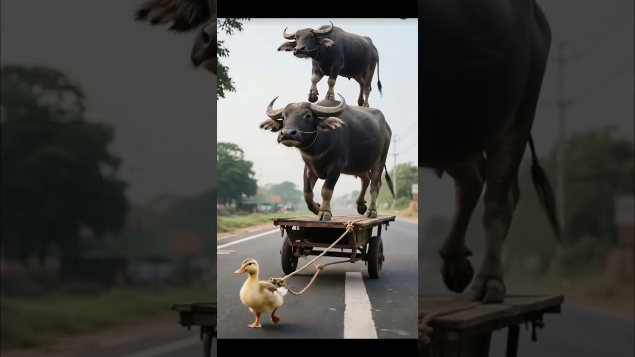 cartoon TVR 🦆 badak aur bhainsa 🐂 buggi 🥹