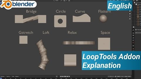 LoopTools Addon Explanation in Blender #blendertutorial#blendertips#blendertricks#blender3d#blender