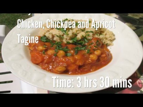 Easy Crock Pot Moroccan Chicken, Chickpea and Apricot Tagine Recipe