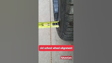 old school wheel alignment technique #car #alignment #tips  #technique TjAutoCare #oldschool #shorts