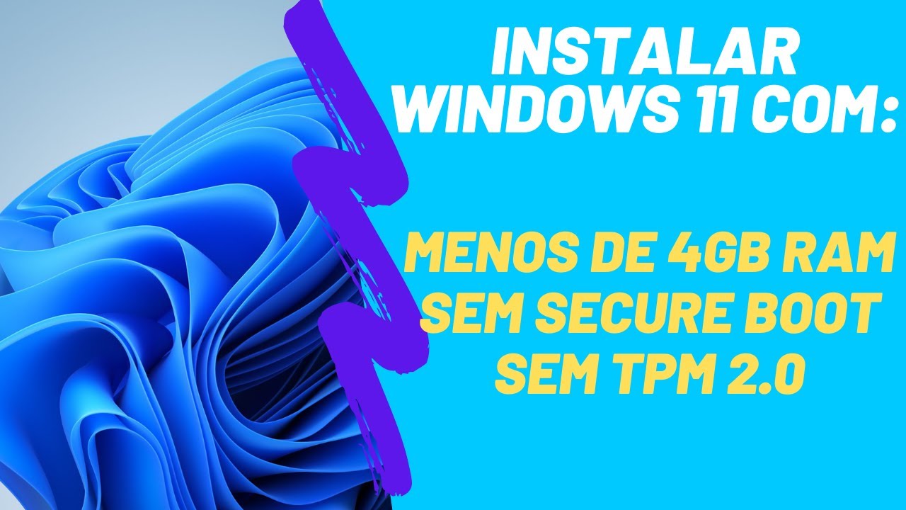 Instalar windows 11 sem o erro de tpm 2.0