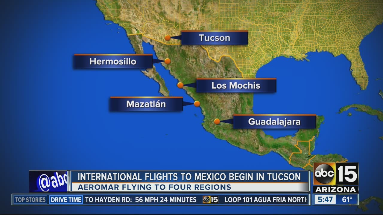 Tucson residents can now catch a flight directly to Mexico