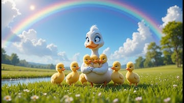 🦆 Five Little Ducks | Heartwarming 3D Pixar-Style Animation | Cute Baby Ducks Counting Song for Kids