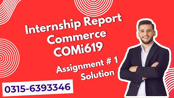 COMi619 Assignment 1 solution 2025 #vu #internship #comi619
