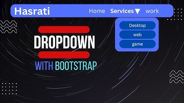 Create navbar with dropdown using bootstrap |dropdown bootstrap classes| #bootstrapnavbar #navbar