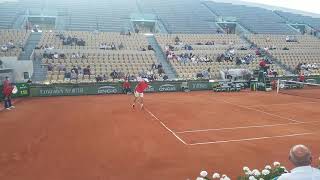 Oscar Otte serving at 213 km/h.