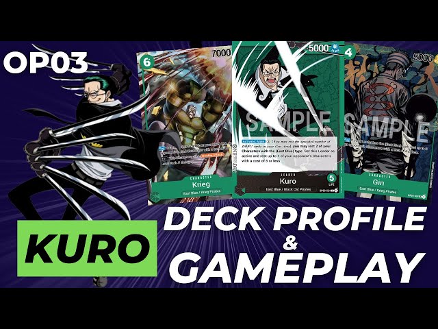 One Piece Green Kuro Arlong BEGINNER Deck Don Krieg Nami Jango Gin East  Blue